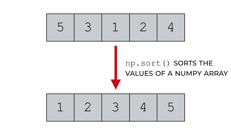 A simple example of how to use NumPy sort.
