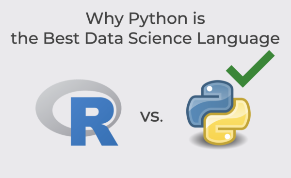 An image suggesting that Python is the best data science language.
