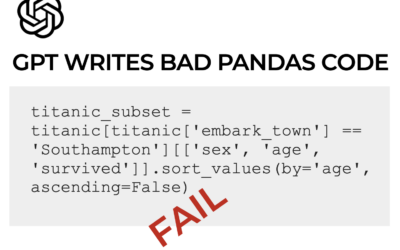 GPT Writes Terrible Pandas Code